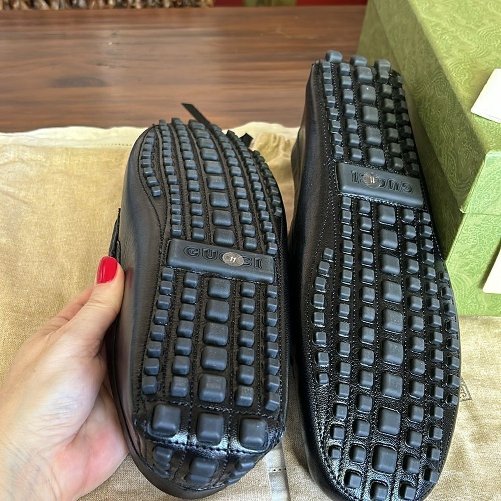 GUCCI Horsebit Moccasin Quentin moccasin driving loafer G11 US 11.5 752621 D3V00 - Picture 11 of 15